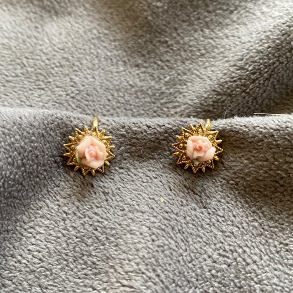 Gold Clip On Earrings